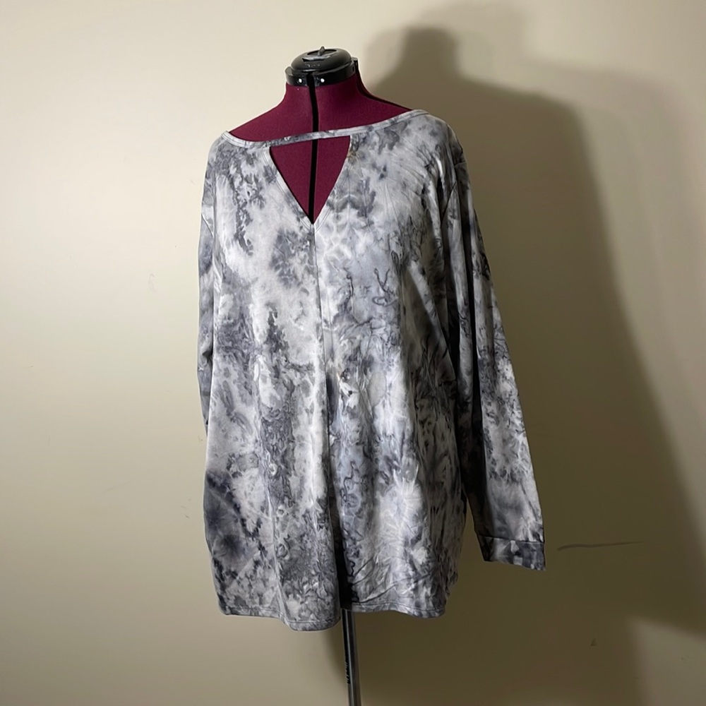 Black grey tunic new without tags